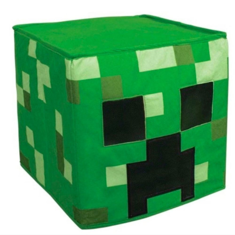 Oversized MINECRAFT Creeper Mask Excellent Condition Adult Kid Teen - Picture 2 of 3